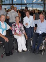 車いす選手と松田治子事務局長